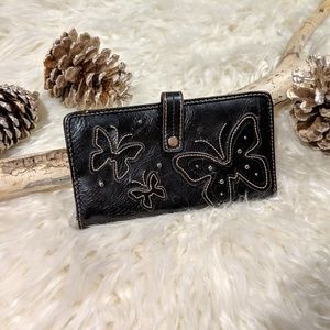 ⭐ FREE w/Bundle - Leather Wallet With Butterflys